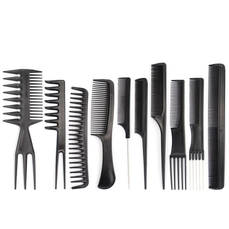 10 Piece Salon Special Hair Comb Kit